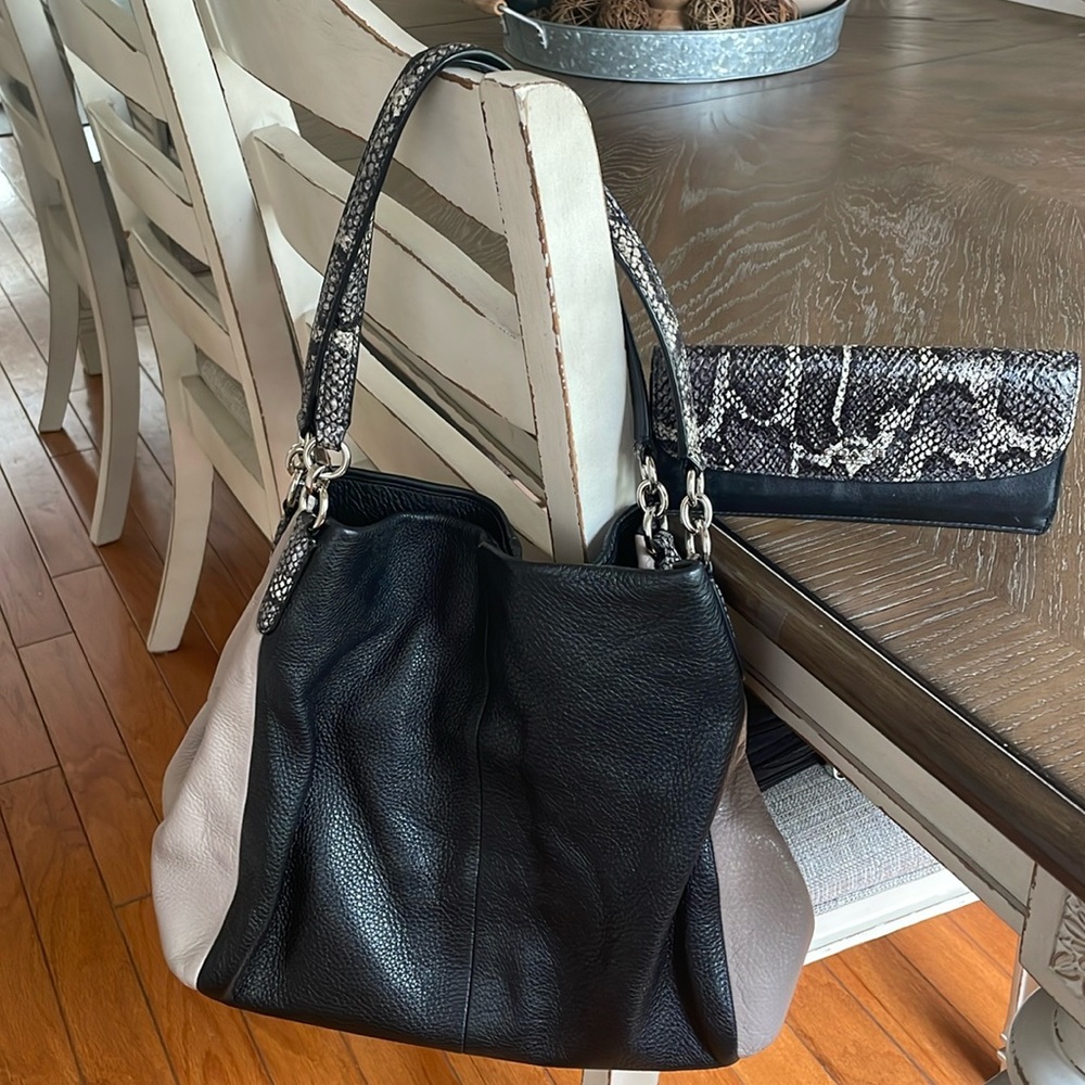 Coach bag and wallet